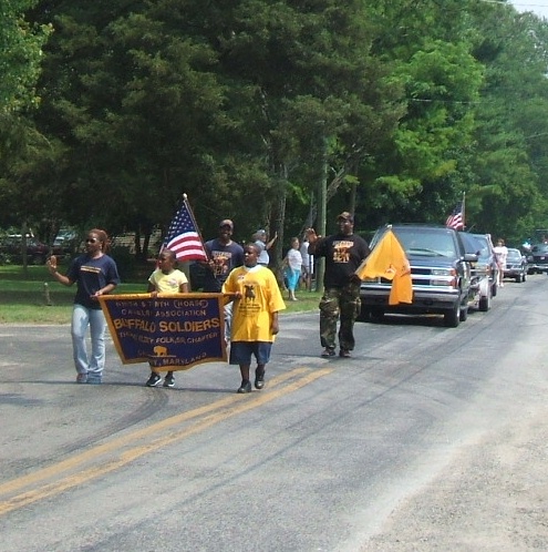 The local Buffalo Soldiers proudly participated.